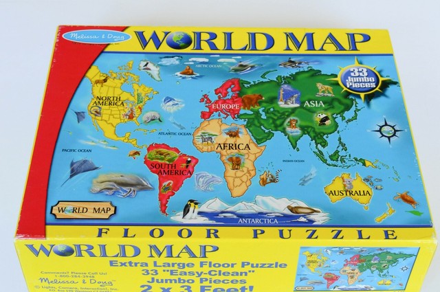 world map floor puzzle