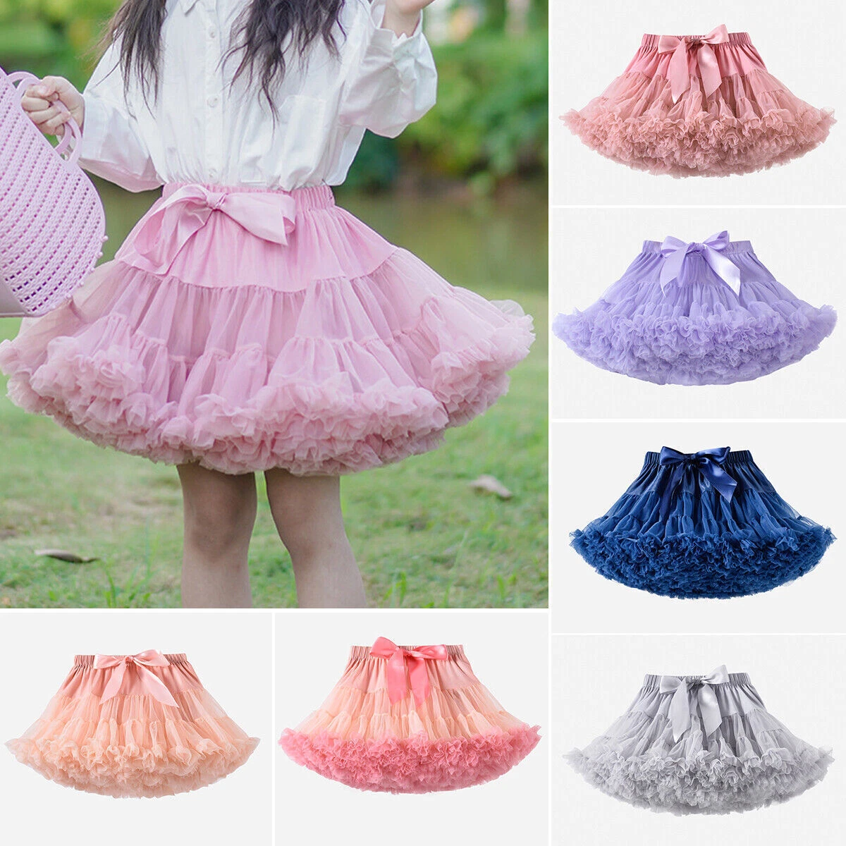 Toddler Baby Girls Tutu Skirt Dress Pettiskirt Costume Kids