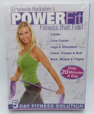 STEPHANIE HUCKABEE - POWER FIT: 5-DAY FITNESS SOLUTION WORKOUT 5-DISC DVD SET