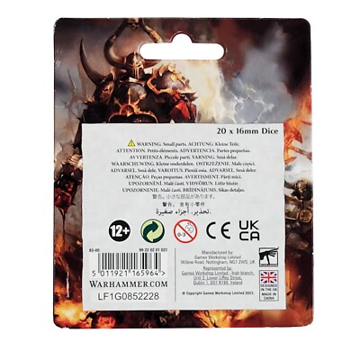 Warhammer Dice Pack Slaves to Darkness 20-Piece Dice Set 40K | eBay