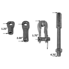 Brake Booster Extension Rod with clevis w/ eyelet 7" 8" 9" brake booster