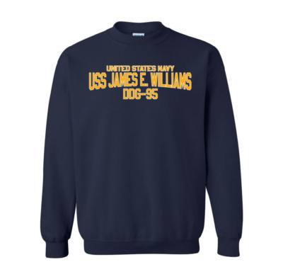 USS James E. Williams DDG-95 Crew Hooded Sweatshirt US Navy Officially Licensed