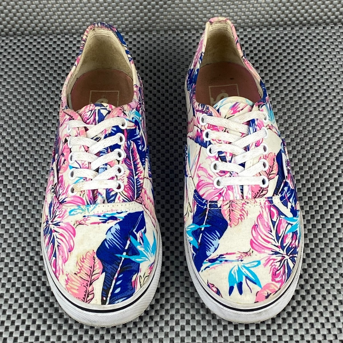 Vans Floral Sneakers Womens 8 Mens 6.5 Pink Colorful Low Top Lace