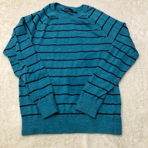 GAP Sweater Adult Medium Blue Striped 
