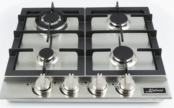 Kaiser 6357 Gas Kochfeld 60Cm Autark Herd Gasherd 3,8Kw Wok Edelstahl 4 Flammig-image