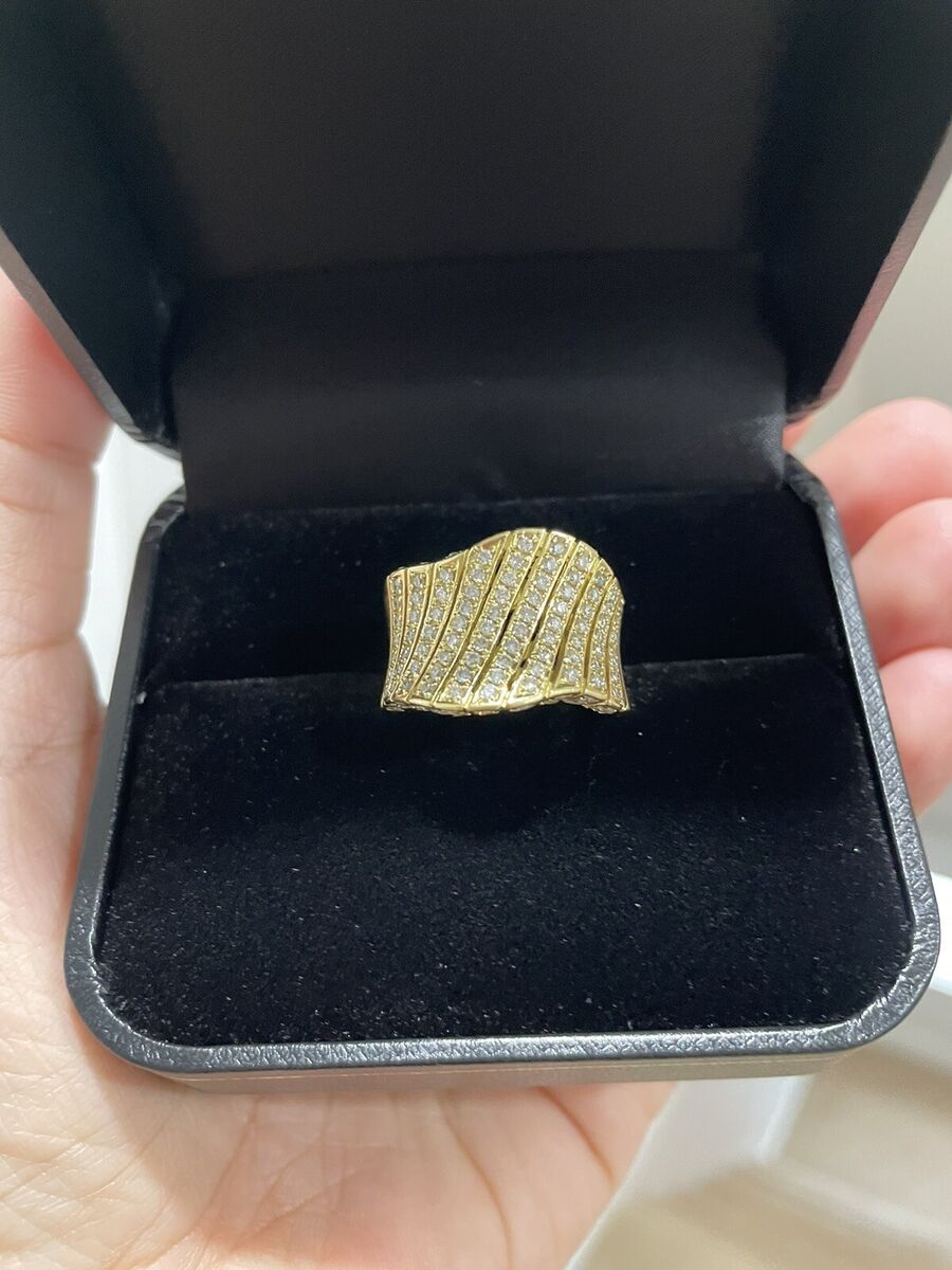 K18 18k Real Gold Japan Power ring with natural diamonds | eBay K18 18k Real Gold Japan Power ring with natural diamonds | eBay