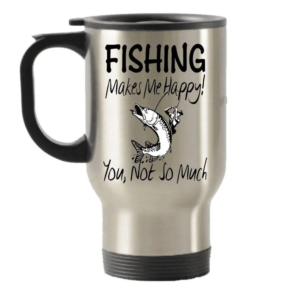 Fishing Travel mug - Fishing Insulated Tumbler - Fishing Gifts -Gifts for  Fisher