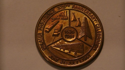 1961 Gran Providencia 325 Aniversario Celebración 50 Céntimos Medio Dólar Ficha - Imagen 7 de 22