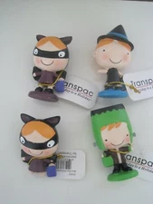 Transpac Halloween Ornaments Witch Monster Set 4 Approx 2" 