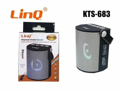 Altoparlante Speaker Bluetooth Kts-683 Radio FM Usb Microsd Luce A Led linq