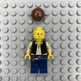 LEGO Star Wars Han Solo Minifigure 4501 Vintage Dark Blue Legs Great Condition