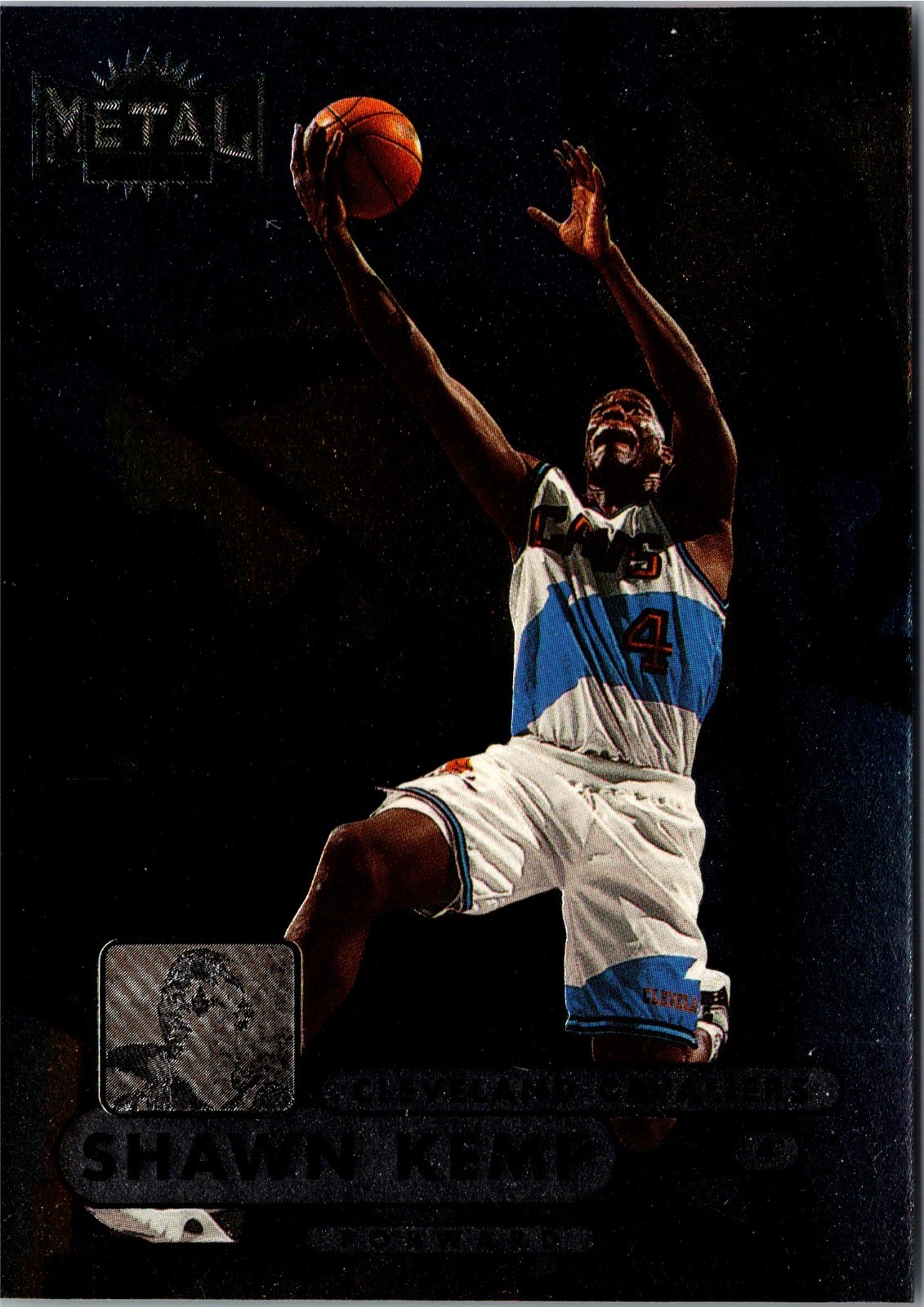 1997-98 Skybox Metal Universe - Shawn Kemp #78 Cleveland Cavaliers