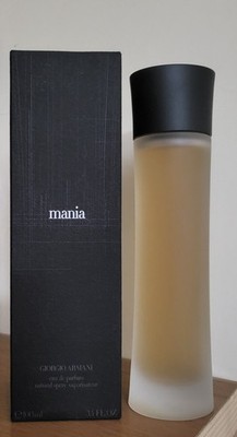 Shardi DAMEN PARFÜM ARMANI MANIA 100 ML SPRAY EAU DE TOILETTE Vintage Neu