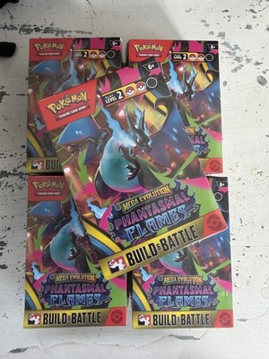 5x Pokemon TCG Mega Evolution Phantasmal Flames Build & Battle Box Sealed NEU