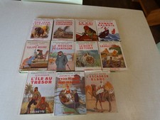 lot de 11  Romans ANCIENS BIBLIOTHÈQUE VERTE avec jaquette