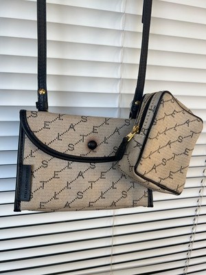 Stella McCartney Monogram Canvas Crossbody Bag new multiple strap options