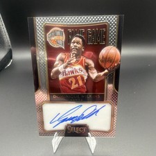 2014-15 Panini Select Fame Game Autographs Dominique Wilkins #FG-DW /60 Hawks