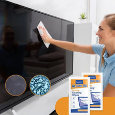 40 Pack PC Cleaners Wipes - Dry and Wet Screen Cleaning Cloths for Cars, Phones,