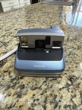 Polaroid ONE 600 100mm Focus Range 3ft Camera Light Blue And Gray Tested