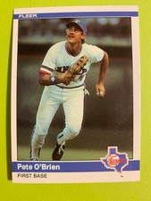 Pete O'Brien 1984 Fleer #423 Texas Rangers ⚾ Baseball Card (ROOKIE)  NM++. rookie card picture