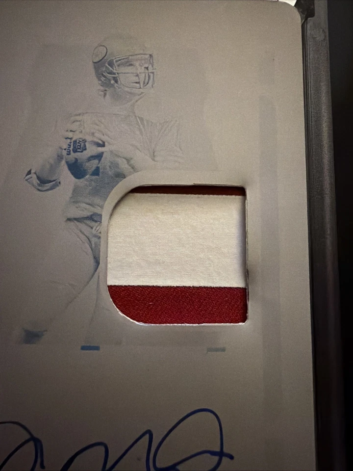 1/1 Joe Montana Parche Auto Tesoros Nacionales Placa Foto 2 de 4