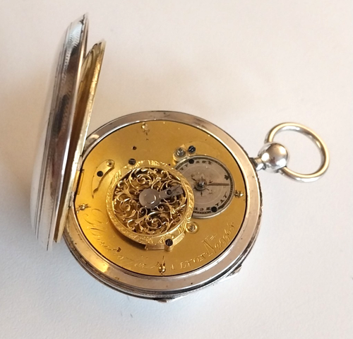 alte Taschenuhr Spindeluhr HASTROFFER A LYION pocket Watch fusee