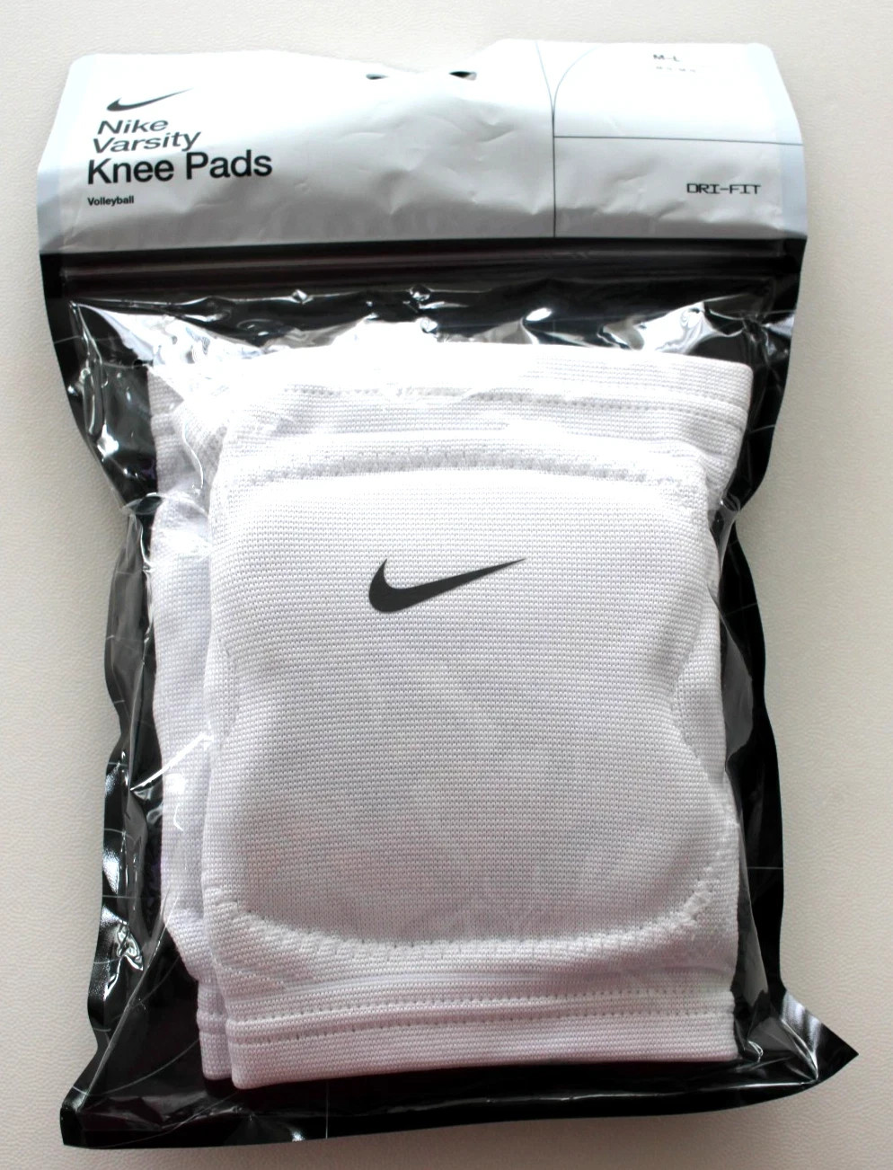Nike Varsity Knee Pads Adult M/L Volleyball White