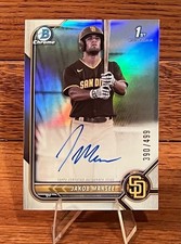 JAKOB MARSEE 1st AUTO /499🔥2022 Bowman Chrome REFRACTOR⚾️ Marlins 💎GRADE ME!🤩