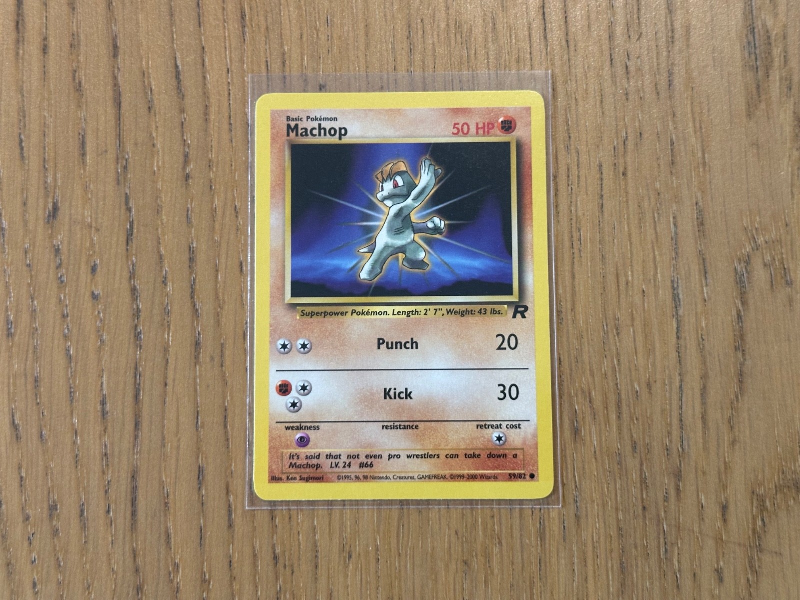 Pokemon Card TCG - Machop - 59/82 - Team Rocket - Near Mint - NM
