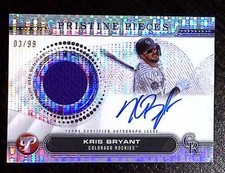 2024 Topps Pristine Pieces Autograph Relic #PPAR-KB Kris Bryant AUTO Jersey 3/99