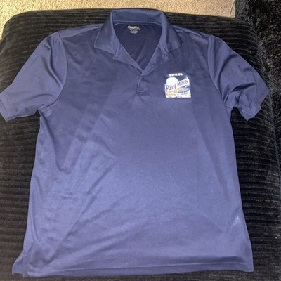 Core365 Shirt Mens XL Blue - Blue Moon Embroidered Logo White IPA Extra Large 