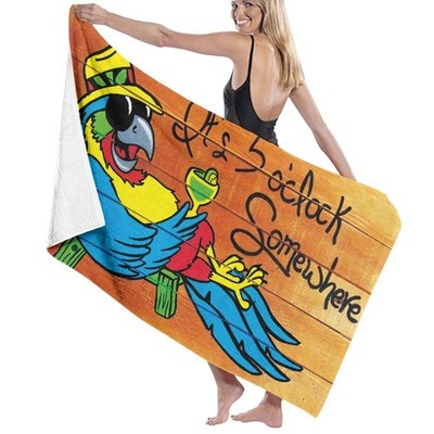 Dingtaifeng It's 5 O'Clock Somewhere Beach Towel Quick Dry Shower Swim Adults...