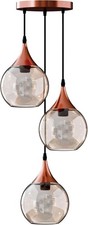 Image of Vintage Pendant Ceiling Light Globe Glass Shade E27 Kitchen Cluster Chandelier