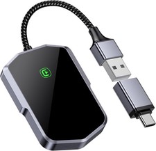 Carplay Adapter for iPhone, Converts Wired to Wireless Car Play Adapter Plug and