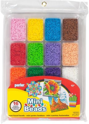 Perler Mini Beads Fused Bead Tray 16,000/Pkg-Summer 17552