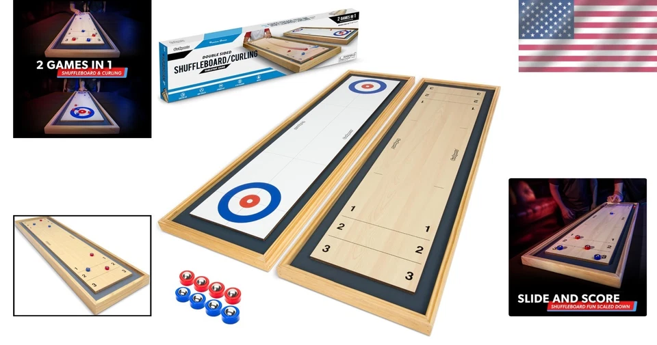 优质木制洗牌和卷发桌面游戏 — 第 2/4 张图片