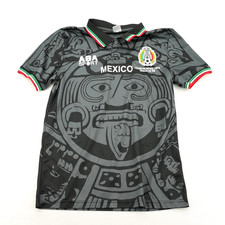 Vintage ABA Sport Mexico 1998 World Cup Aztec Soccer Jersey Mens Small