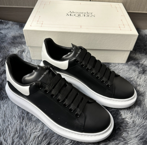 Alexander McQueen Leather Casual Sneaker Men's Black 553680-WHGP5