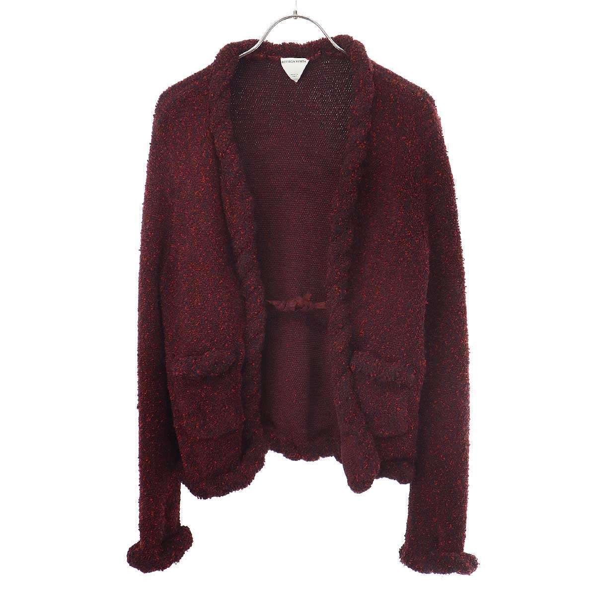 BOTTEGA VENETA Slim-fit Cardigan Jacket 744371 V2r80 Red S Used MESC-0 thumbnail 9