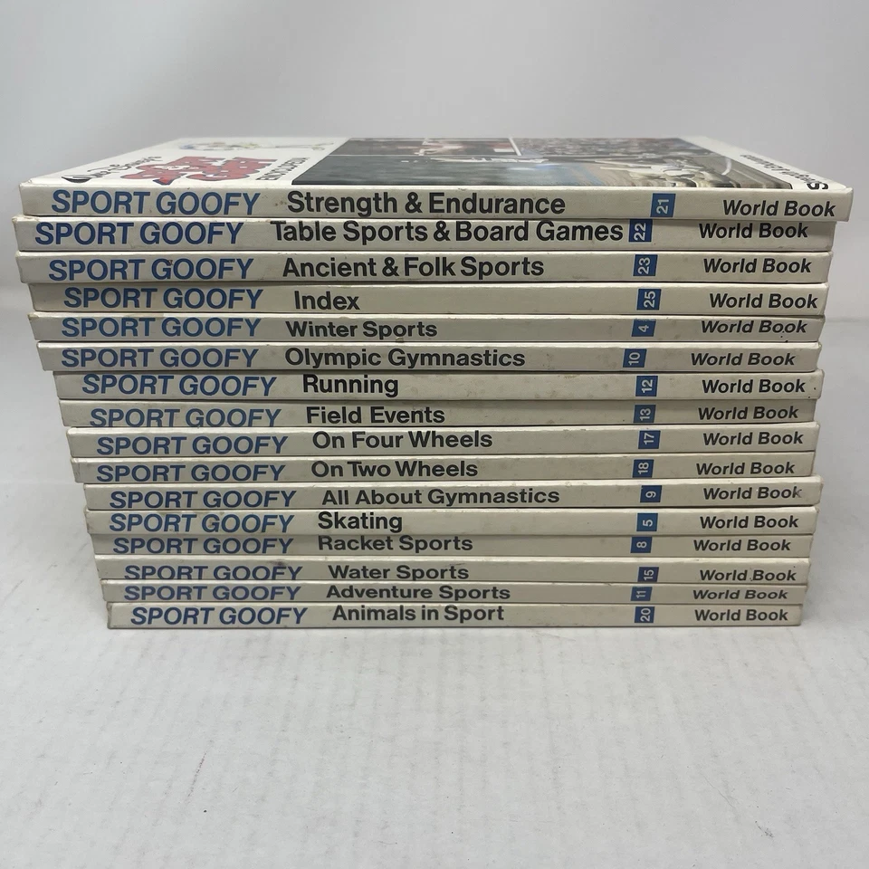 Lot of 16 Walt Disney Sport Goofy Encyclopedia Hardcover Vintage Illustrated Foto 2 de 4