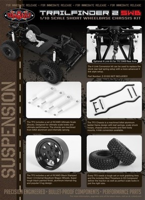 RC4WD Z-S0771 Trail Finder 2 Roll Bar In Acciaio - Nuovo E Originale