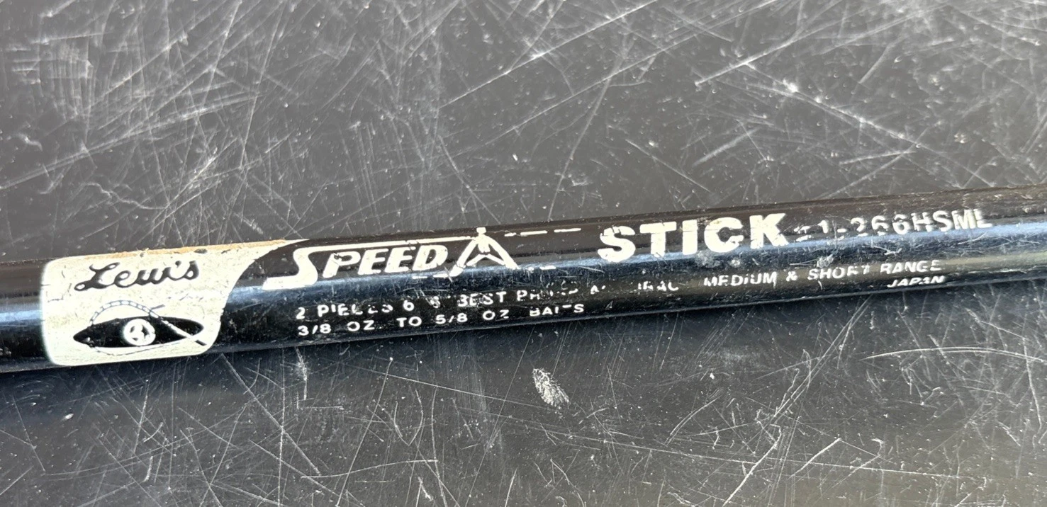 Lew's Speed Stick #1-16HSL 6' Medium 1 Pc Short Range Brush Spinning Fishing Rod