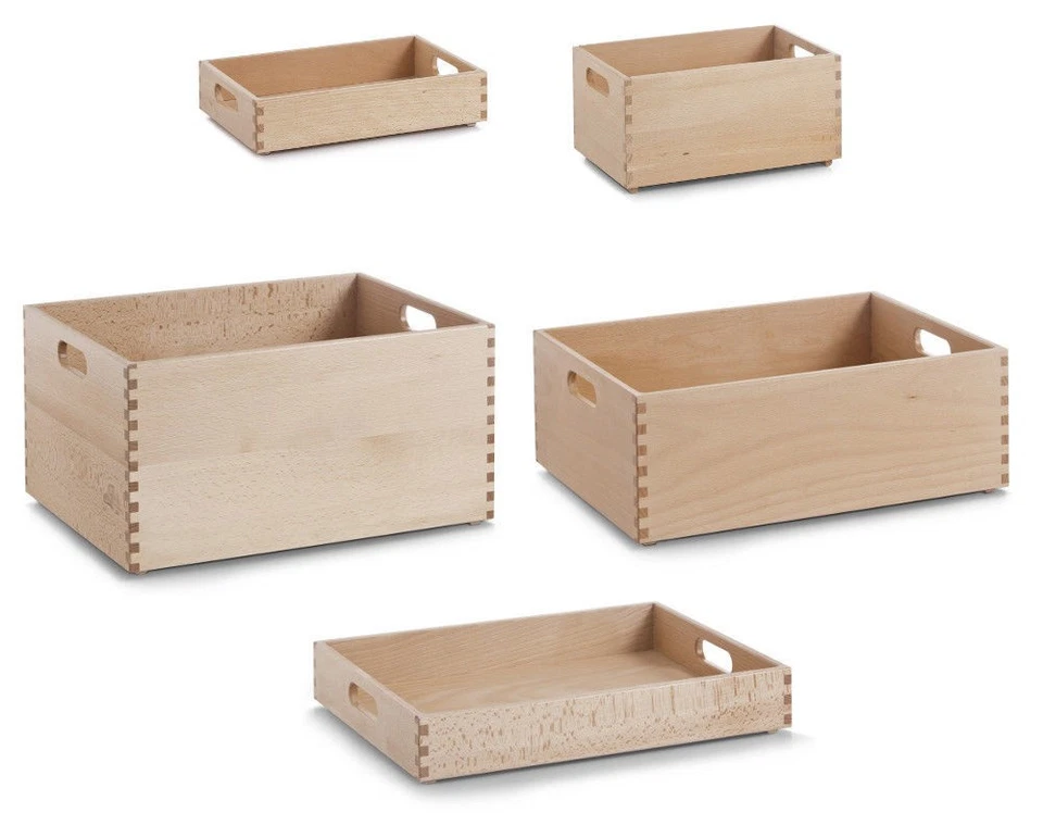 Allzweckkiste Buche Holz-Kiste Holz-Box Spielzeugbox Box Kiste - Größe wählbar - Bild 1 von 1