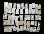 Lot Of (50) 1 Gram .999 Silver MISC BARS #7472