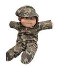 Vintage Cabbage Patch Kids 1984 Red Poodle Hair Brown Eyes HM2 Army Camouflage