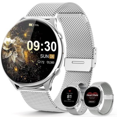 Smartwatch Damen mit Telefonfunktion, 1,39'' TFT HD Touchscreen, IP67 Wasserdi...