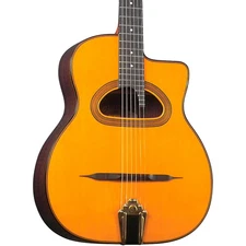 Gitane D-500 Grande Bouche Gypsy Jazz Acoustic Guitar Natural 197881393069 RF