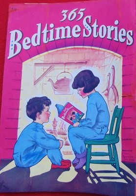 RARE 1941 ~365 BEDTIME STORIES ~ LARGE 8'' x 11'' ~ Whitman Publishing~ 140 PAGES