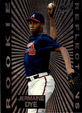 Jermaine Dye 1997 Ultra Rookie Reflections #2 Atlanta Braves Baseball Card. rookie card picture
