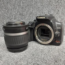 Canon EOS Kiss Digital X DSLR Camera 10.1MP inc. 18-55mm  55-200mm lens Used